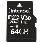 CARD 64GB Intenso MicroSDXC 90MB/s +Adapter