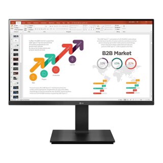 61cm/24 (1920x1080) LG 24BP450Y-B 16:9 5ms IPS HDMI VGA DisplayPort VESA Pivot Full HD Black