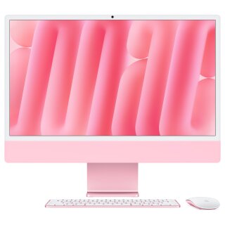 Apple 24-inch iMac with Retina 4.5K display: Apple M4 chip with 8-core CPU and 8-core GPU, 16GB, 256GB SSD - Pink