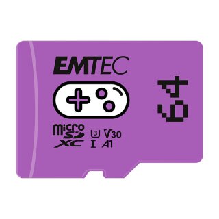 CARD Emtec m64GB UHS-I U3 V30 A1 Gaming Purple