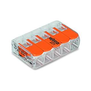 Wago Serie 221 - 5*4mm (25 Stück)
