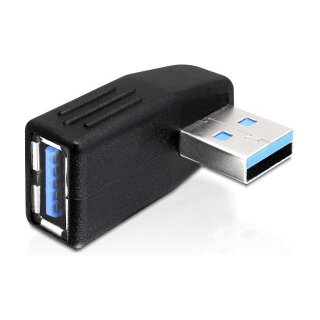Adapter USB 5 Gbps Typ-A Stecker-Buchse gewinkelt 270° horizontal
