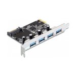 PCI Express x1 Karte zu 4 x extern USB Typ-A Buchse...