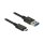 USB 10 Gbps Kabel USB Type-C™ Stecker zu USB Typ-A Stecker 1 m koaxial schwarz Premium