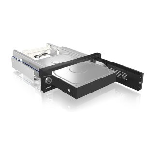 ICY BOX IB-168SK-B Wechselrahmen für 3,5" SATA HDD in 5,25" Schacht mit Schloss