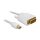 Kabel mini DisplayPort Stecker zu DVI 24+1 Stecker 2 m