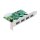 PCI Express x1 Karte zu 4 x extern USB Typ-A Buchse USB 5 Gbps