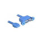 USB 5 Gbps Kabel Pfostenbuchse zu 2 x USB Typ-A Buchse...