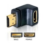 Adapter HDMI Stecker zu HDMI Buchse 90° unten