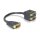 Adapter DVI 24+1 Stecker zu 2 x DVI 24+1 Buchse