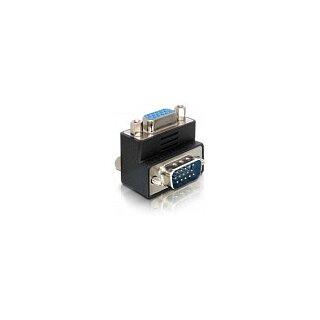 Adapter VGA Stecker zu Buchse 90°gewinkelt