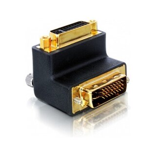 DVI Adapter DVI> DVI St 90° gewinke