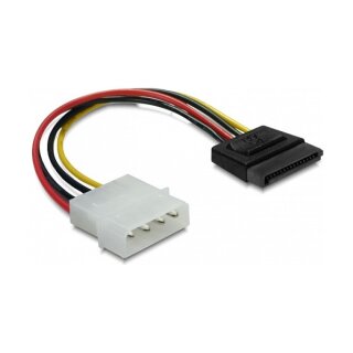 Kabel SATA 15 Pin HDD zu 4 Pin Stecker – gerade