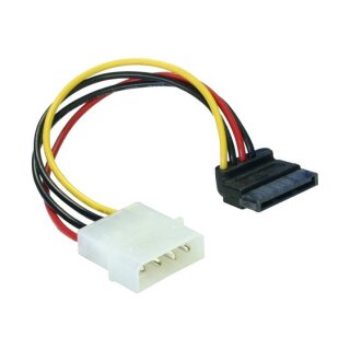 Kabel SATA 15 Pin HDD zu 4 Pin Stecker – gewinkelt