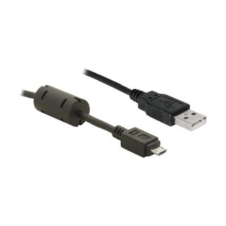USB 2.0 Kabel Typ-A Stecker zu USB 2.0 Micro-B Stecker 1 m schwarz