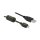 USB 2.0 Kabel Typ-A Stecker zu USB 2.0 Micro-B Stecker 1 m schwarz