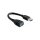 USB 5 Gbps Verlängerungskabel Typ-A Stecker zu USB 5 Gbps Typ-A Buchse 15 cm schwarz