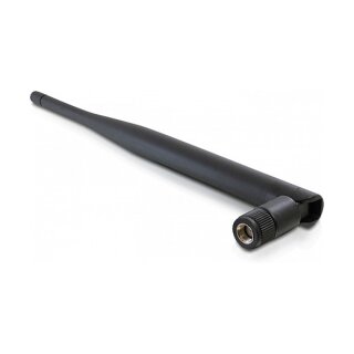 WLAN 802.11 b/g/n Antenne RP-SMA Stecker 5 dBi omnidirektional mit Kippgelenk schwarz