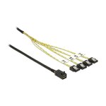 DeLock Mini SAS HD SFF-8643 > 4 x SATA 7 Pin 1 m