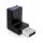 Adapter USB 10 Gbps Stecker zu Buchse gewinkelt 270° vertikal