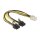 PCI Express Stromkabel 6 Pin Buchse > 2 x 8 Pin Stecker 30 cm