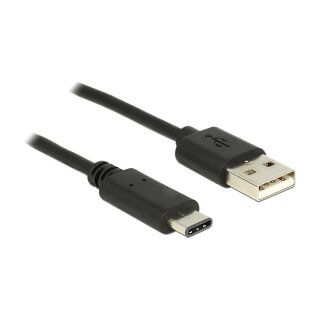USB 2.0 A - C (ST-ST) 1m DeLOCK Black