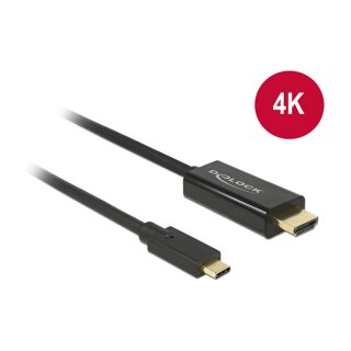 DeLock HDMI > USB-C (ST-ST) 2m Adapterkabel 4K 30Hz Schwarz