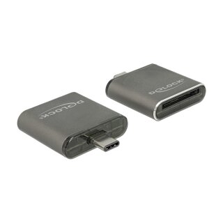 CardReader USB-C > SDHC / SDXC UHS-II / MMC Single Slot Delock