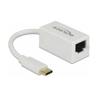 USB Type-C™ Netzwerk Adapter Gigabit LAN 1 x RJ45 kompakt weiß