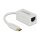 USB Type-C™ Netzwerk Adapter Gigabit LAN 1 x RJ45 kompakt weiß
