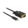 USB C > VGA Stecker DP-Alt Mode Full HD 1080p 3 m schwarz Delock