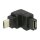 Adapter USB 2.0 Micro-B Stecker > USB 2.0 Micro-B Buchse gewinkelt oben