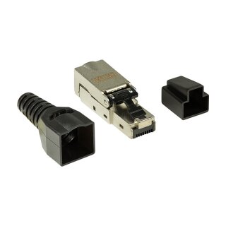 Feldkonfektionierbarer RJ45 Steckverbinder Cat.6A 10GE, geschirmt, EconLine LogiLink