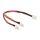 Intern Delock Lüfter Y Kabel 3 Pin Buchse > 2 x Molex 3 Pin Stecker 22cm