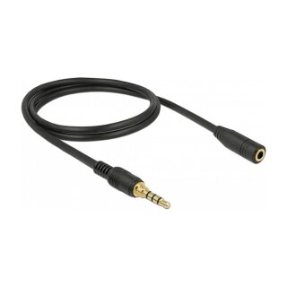 Delock Audioverlängerungskabel - 4-poliger Mini-Stecker (M)