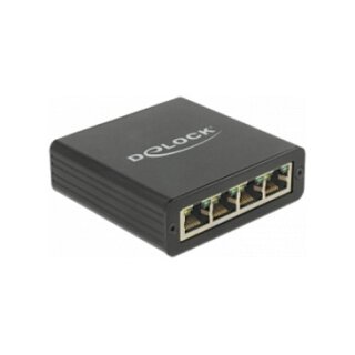 USB Typ-B Netzwerk Adapter Gigabit LAN 4 x RJ45