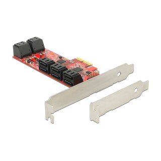 PCI Express x2 Karte > 10 x intern SATA 6 Gb/s - Low Profile Formfaktor