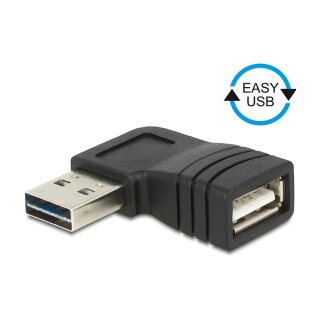 USB2.0 Adapter Delock EASY-USB 2.0-A male > USB 2.0-A female angled left