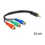 Kabel 3 x Cinchbuchse > Klinkenstecker 3,5 mm 4 Pin