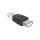 USB - RJ45 - USB 2.0 - RJ45 - Schwarz