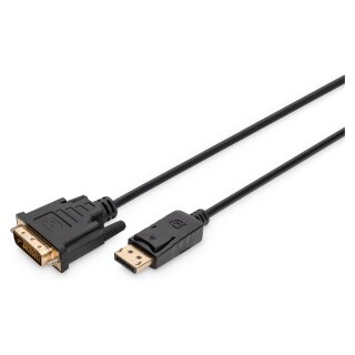 Digitus DisplayPort > DVI 24+1 (ST-ST) 2m Adapterkabel Schwarz