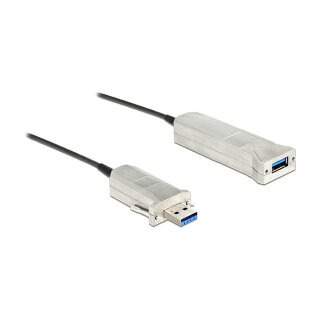 DeLock Aktives Optisches Kabel USB 3.0-A Stecker > USB 3.0-A Buchse 20 m