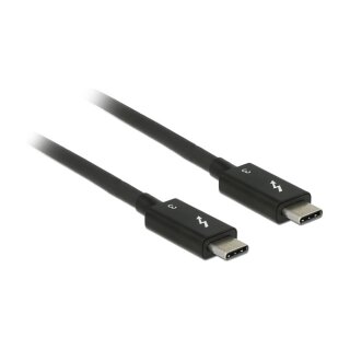 DeLock Thunderbolt 3 USB-C (ST-ST) 2m Anschlusskabel Schwarz