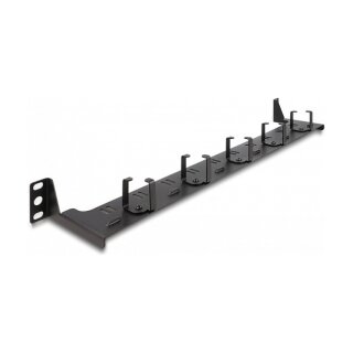 19" LWL Rangierpanel 1 HE schwarz