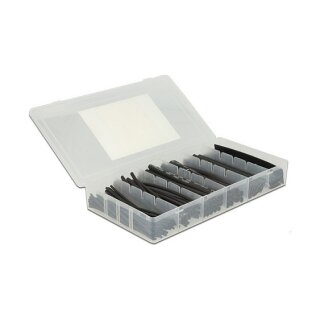 Schrumpfschlauch Box 100-teilig schwarz
