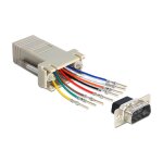 Adapter Sub-D 9 Pin male > RJ45 female assembly kit -...