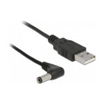 USB DeLock Gleichstomstecker 5,5x2,5mm - USB-A 1,5m black