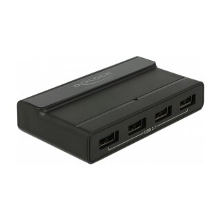 USB3.1 HUB 4Port DeLOCK Black