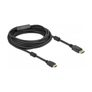 Delock High Speed 10m HDMI-Kabel - DisplayPort männlich zu HDMI männlich