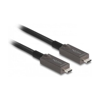 Delock USB-Kabel - USB-C (M) bis USB-C (M) 8m 24 pin Black